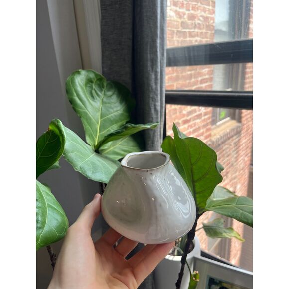 Ceramic Glazed Warped Vase - Picture 4 of 5